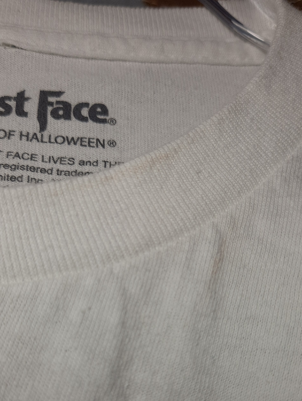 Ghost Face 'Call Me' Graphic Tee - White with Black & Red Print - Picture 6 of 10
